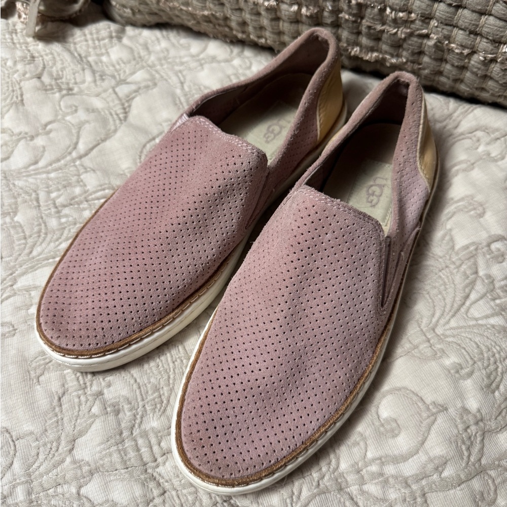 Pink Suede youth girls/ladies Slip-On Shoes